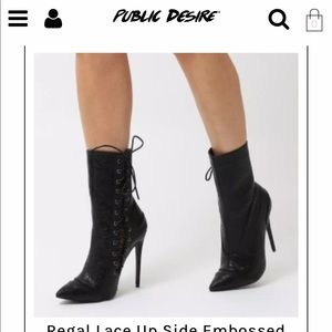 Public Desire Lace Up Boots